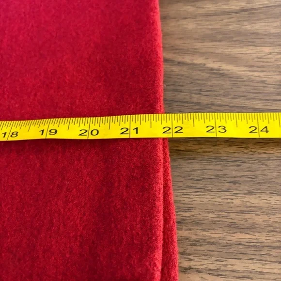 MaxMara Red 100% Virgin Wool Pencil Skirt M *Flaw - Picture 10 of 11